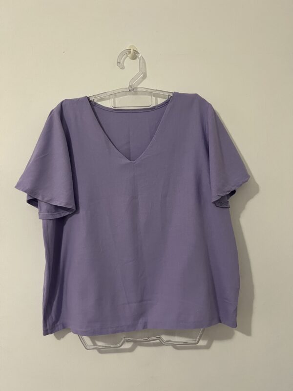 BLUSA LAVANDA DE LINHO