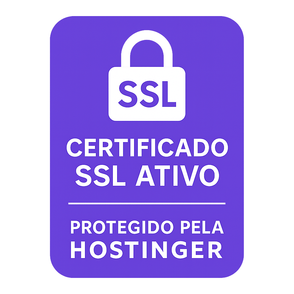Certificado SSL - Protegido pela Hostinger